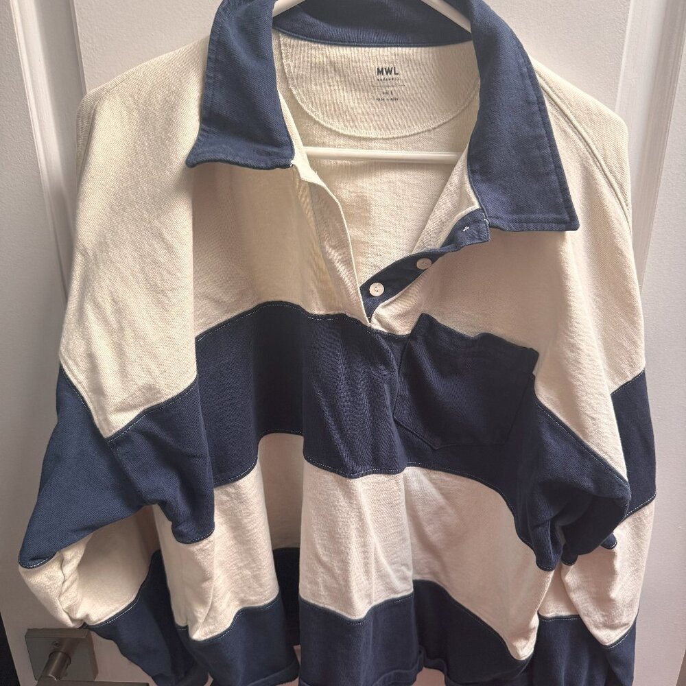 Madewell Striped Rugby Polo Shirt